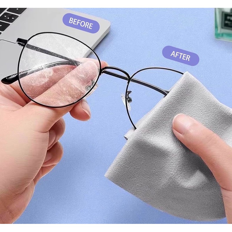 The supply find 10 Small Microfiber Cleaning Cloths for Glasses,