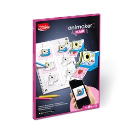 Maped Creativ Animaker Flip/Flash set with colouring book and pencils + instructions for Animaker app (Flash Poetic)