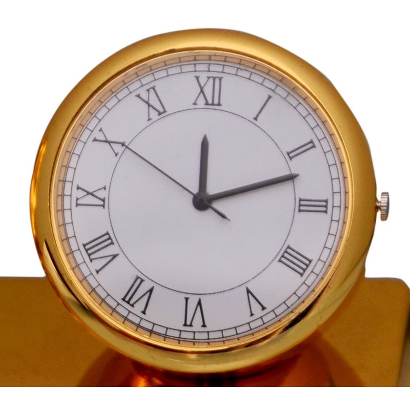 Purpledip Table Clock with Ganesha, Corporate Gift, Indian gift option