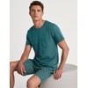 CALIDA Relax Imprint Men's Short Pyjamas, Made from 100% Cotton,