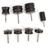 8Pcs Electric Polished Rod Black Sandalwood DIY Hand Made Leather
