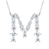 Pass Diamond Tester Letter I Multi Cut VVS Moissanite Necklace