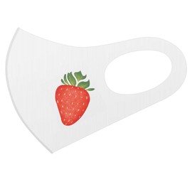 Design Mask, Set of 2, Polyester, Washable, Cloth Mask, Unisex, 018030, One Point Fruit, Fruit, Strawberry, Illustration
