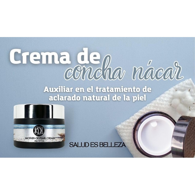 JYE Crema de Concha Nacar, Aclarante natural para todo tipo