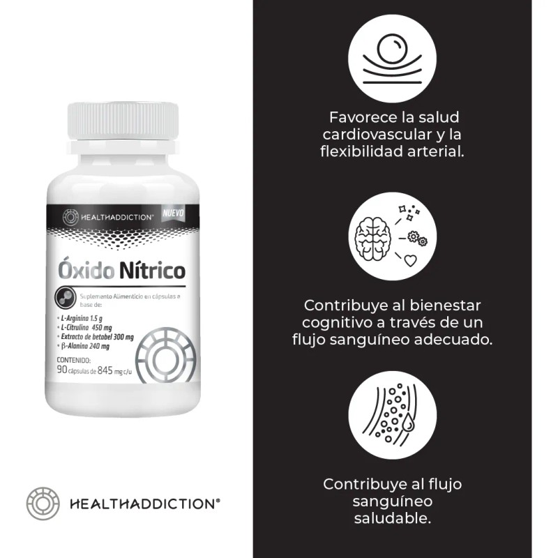 xido Ntrico Para Rendimiento Deportivo 90 Cpsulas Sin Sabor