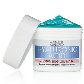 Advanced Clinicals Hyaluronic Acid Gel Facial Mask w/ Collagen, Chamomile & Aloe Vera, 5 oz
