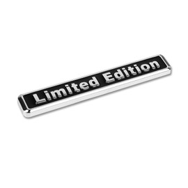 x xotic tech 1pc Universal Limited Edition Logo Emblem Metal Badge Sticker Decal for Side Fender Trunk Compatible with Most Cars (9.5cm x 1.5cm Black)
