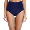 Tempt Me Women Navy Blue Ultra High Waisted Bikini Bottoms