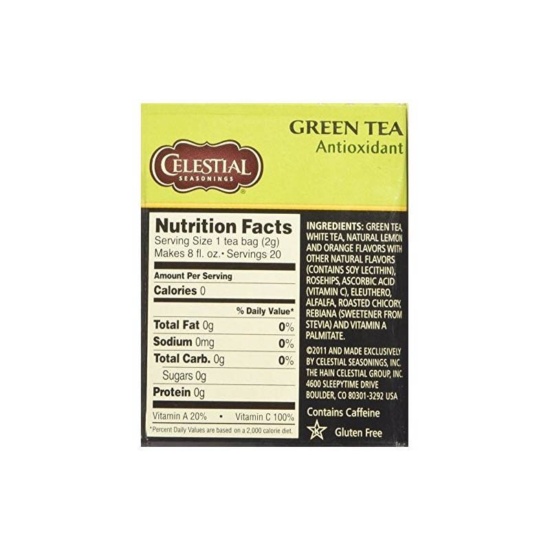 Celestial Seasonings Green Tea - 20 Tea Bags