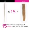 Kyriena 36 inch Long Dreadlock Extensions Single End, 15pcs Honey