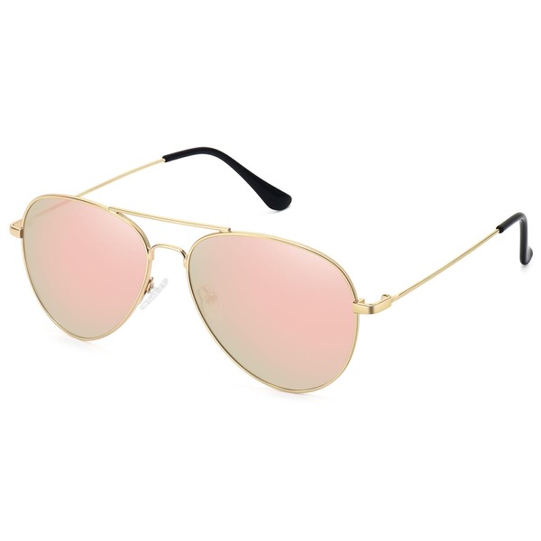 WOWSUN Classic Polarized Aviator Sunglasses for Women Men