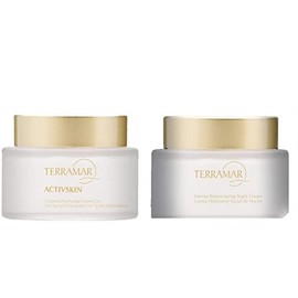 TERRAMAR Kit hidratación DÍA Y NOCHE incluye 1 crema gel facial con ACIDO HIALURONICO DIA + 1 crema reparadora facial de NOCHE + REGALO