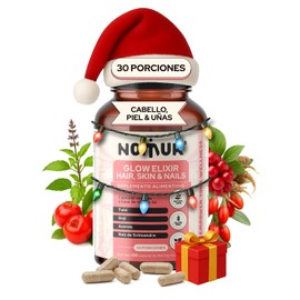 Glow Elixir Vitaminas para el Cabello Mujer Piel y Uas Antioxidantes Adaptogenos Tulsi Goji Acerola Schisandra Suplementos Alimenticios Capsulas...   