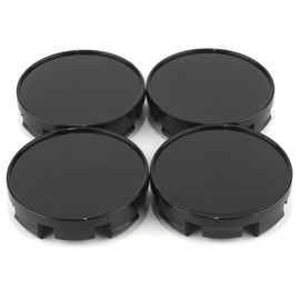 RhinoTuning 4 PCS 64.5mm/2.54in Wheel Center Caps for Volvo Compatible with S70 80 V40 850 940 960 C70 V50 V70 Rim Black Hub Caps, OD: 64.5mm/2.54in ID: 63mm/2.48in Replacement 3546923