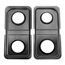 MCSGVKL WB34K10009 WB34K10010 Drip Pans Cooktop Replacement Parts for Gas Stove Range Parts, Double Burner Drip Pan GE Hotpoint Catch Pan Drip Bowls GE Spectra XL44 Oven Parts, 2 pcs