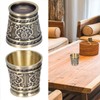2pcs Embossed Pattern Retro Wine Cup Household Drinking Wine Glass