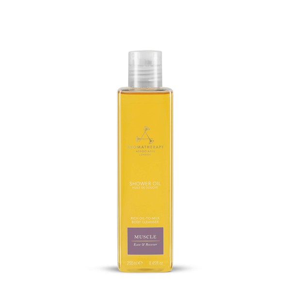 Aromatherapy Associates De-Stress Muscle Shower Oil. Powerful Blend of Rosemary, Ginger and Black Pepper Essential Oils to Soothe and Heal The Body (8.45 fl oz)