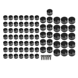 Unbranded CNC Aluminum Black Cut Engine Bolt Cap Screw Cover For Harley Street Glide FLHX