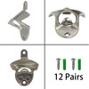 HAIICEN 12 Packs Stainless Wall Mount Beer Bottle Opener Bulk,