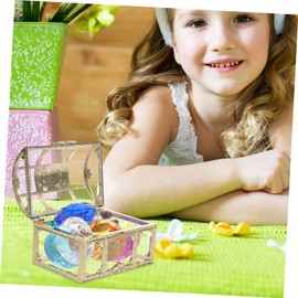 FELTECHELECTR 1Set Pirate Treasure Diving Gems Gemstone Box for Summer Pool Parties Includes Treasure Chest Bright Diamonds for Imaginative Play and Decorations