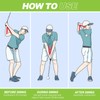 5-in-1 Retractable Golf Swing Training Aid, Indoor & Outdoor Practice