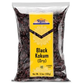 Rani Black Kokum (Dry) Garcinia Indica 3.5oz (100g) ~ All Natural | Gluten Friendly | Vegan | NON-GMO | Kosher | No Salt or fillers | Indian Origin