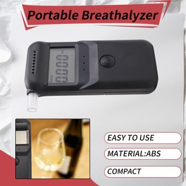 Snblzhef Portable Breathalyzer High Precisions Tester with Voice Prompt Reusable Mouthpieces for Drivers