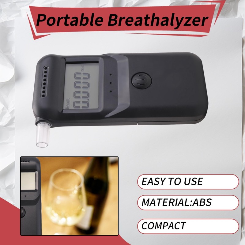 Snblzhef Portable Breathalyzer High Precisions Tester with Voice Prompt Reusable