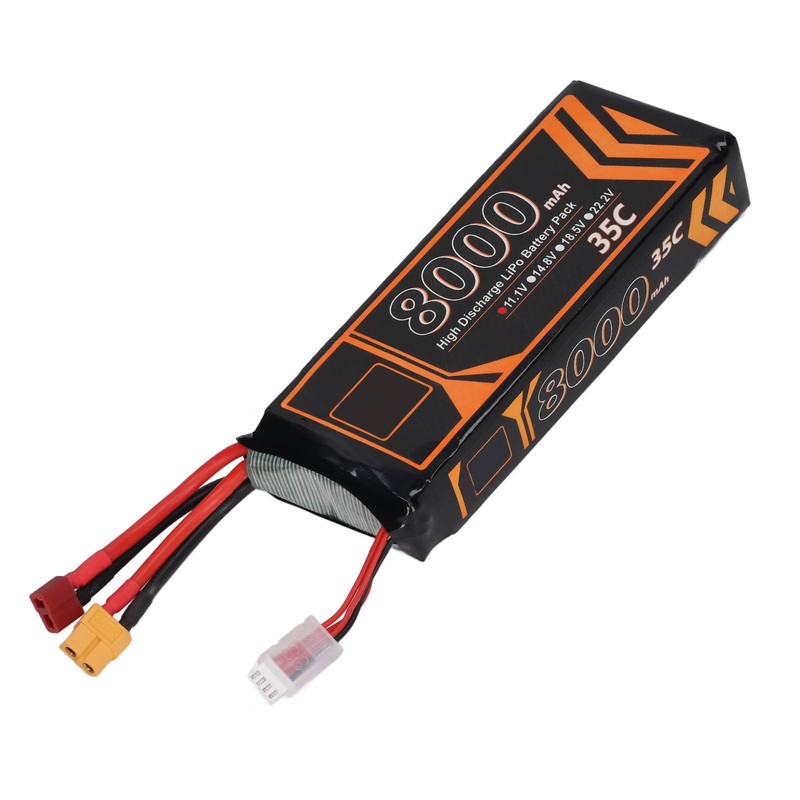 11.1V 8000mAh 35C 3S LiPo Battery with T XT60 Plug