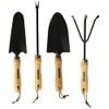 Surtek 130239 Juego combinado de herramienta para jardinería, 4 piezas