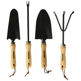 Surtek 130239 Juego combinado de herramienta para jardinería, 4 piezas