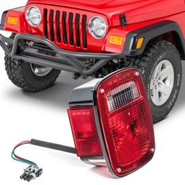 Quadratec Premium Tail Light, Driver Side - Fits Jeep Wrangler YJ 1987-1990 - Plug and Play Lamp Assembly - Meets OE Specifications - Factory Replacement Tail Light