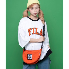 Fila Shoulder Bag, Crossbody Bag, Small, Colorful Bag, Summer Bag, Small Travel Bag, Smartphone Portable Pouch, Lightweight, Paraquat, orange