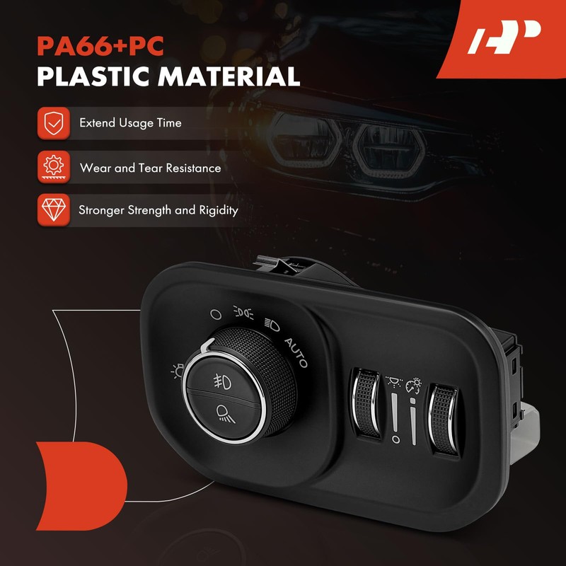A-Premium Headlight Switch Instrument Panel Headlamp Dimmer Switch Compatible with
