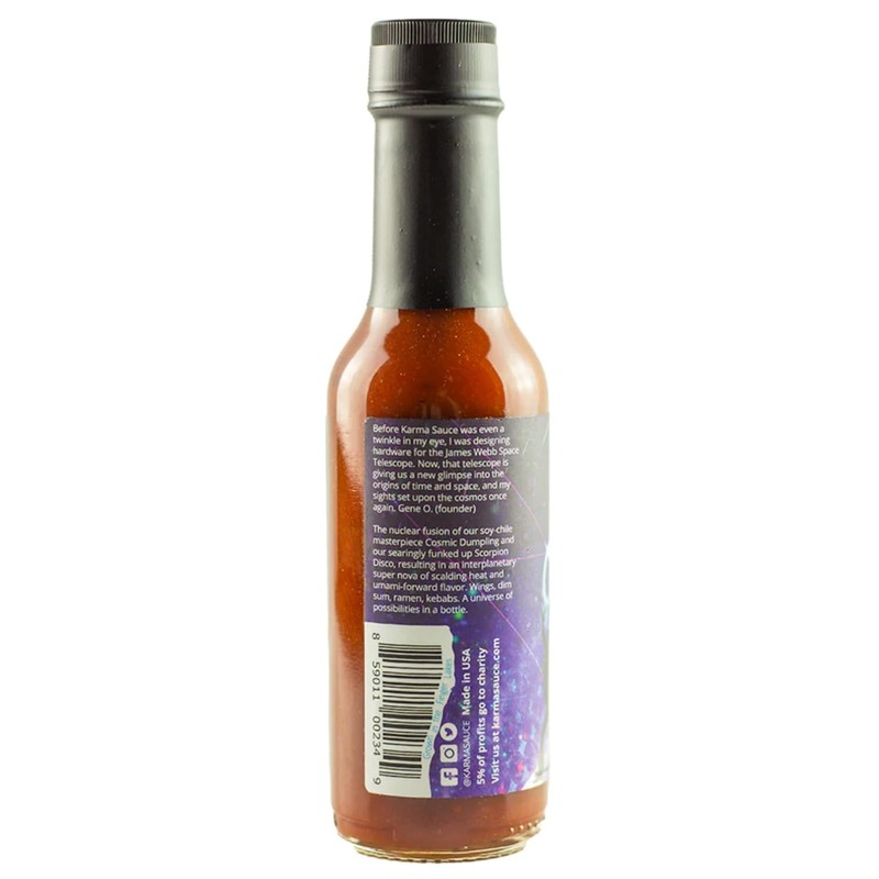 Cosmic Disco by Karma Sauce, Medium-Heat Hot Sauce With Flavors