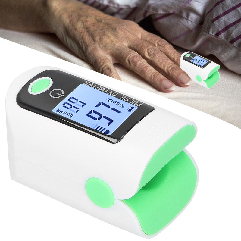 Fingertip Pulse Oximeter Blood Oxygen Saturation Monitor Heart Rate Meter
