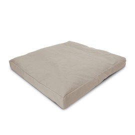 Bean Products Natural - Zabuton Meditation Cushion & Cover - Standard Size - 24 x 24 x 2 - Yoga - 100% Cotton - Made in USA