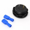 eleflorida Dual Voltmeter 12V Marine Boat Car RV 2 Hole