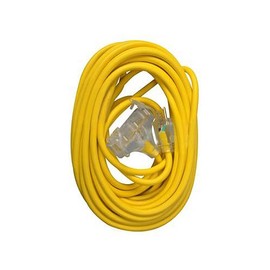 Master Electrician 04188ME 50-Feet 3 Outlet Extension Cord, Yellow