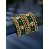Aheli Traditional Green Silk Thread Chuda 2.6" Bangles Set Ethnic