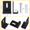 BAGTeck 6Pcs Metal Mirror Clips, Mirror Hanging Kit, 1/2" Wide