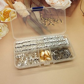 100 Pieces Hair Jewelry for Women Braids, 20 Pieces Loc Jewelry Accessories for Braiding Hair, Big Silver Braids Hair Rings for Dreadlocks Braiding Hair