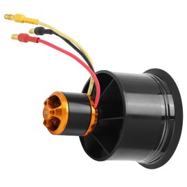 VGEBY Channel Fan, QX Motor 50 mm EDF 12-Blade Channel Fan with QF2611-5000KV 3-4S Brushless Motor for RC Aircraft (CW) Accessories for Model Aircraft