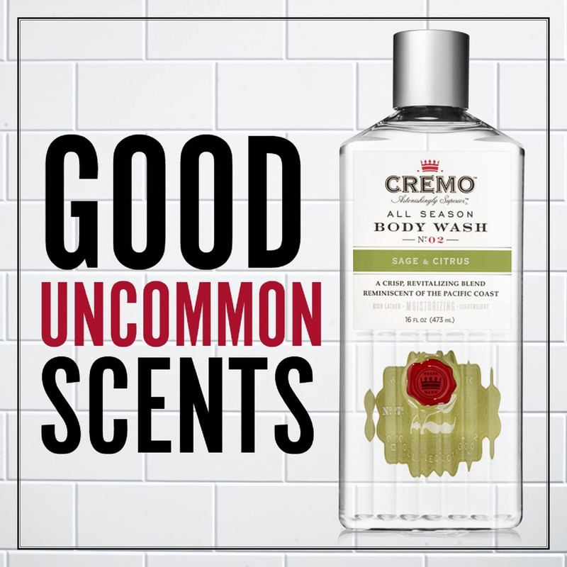 CREMO - Moisturising Body Wash for Men | Revitalising Shower