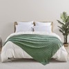 KASYLAN 100% Acrylic Knitted Throw Blanket Textured Solid Soft Decorative