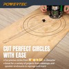 POWERTEC Circle Cutter Router Jig Cuts Perfect Circles from 10”