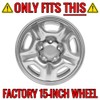 15" Chrome Wheel Skin Kit fits Toyota Tacoma 2005-2015 4x2
