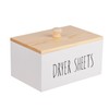 zoocatia Laundry Room Decor Dryer Sheet Container Wood Detergent Dispenser