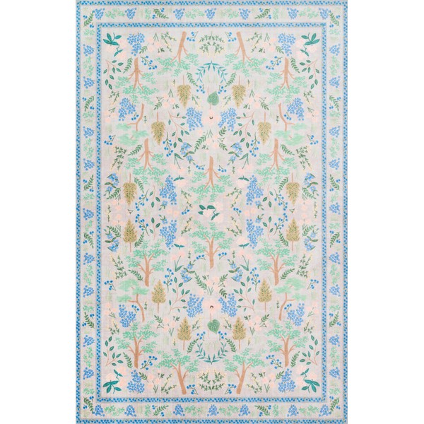 Loloi Rifle Paper Co Jardin Grey 2'-3" x 5'-6" Accent
