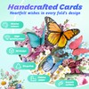 FeinKulturia Pop Up Card 3D Butterfly Greeting Card Birthday Card
